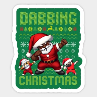 Dabbing Christmas Sticker